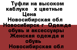 Туфли на высоком каблуке 4-х цветные. › Цена ­ 800 - Новосибирская обл., Новосибирск г. Одежда, обувь и аксессуары » Женская одежда и обувь   . Новосибирская обл.,Новосибирск г.